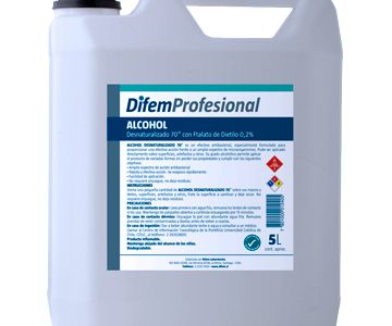 alcohol desnaturalizado 70 difem pharma 5L SUR LIMPIEZA