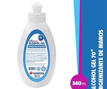 alcohol gel difem care 340ml push pull